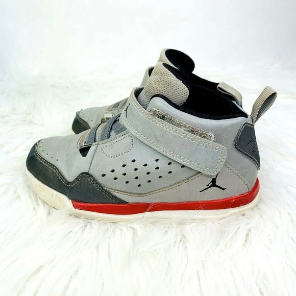 Air Jordan Flight SC-3 Sneakers size 10C Toddler Child Wolf Gray Jump Man Shoes - Picture 3 of 9